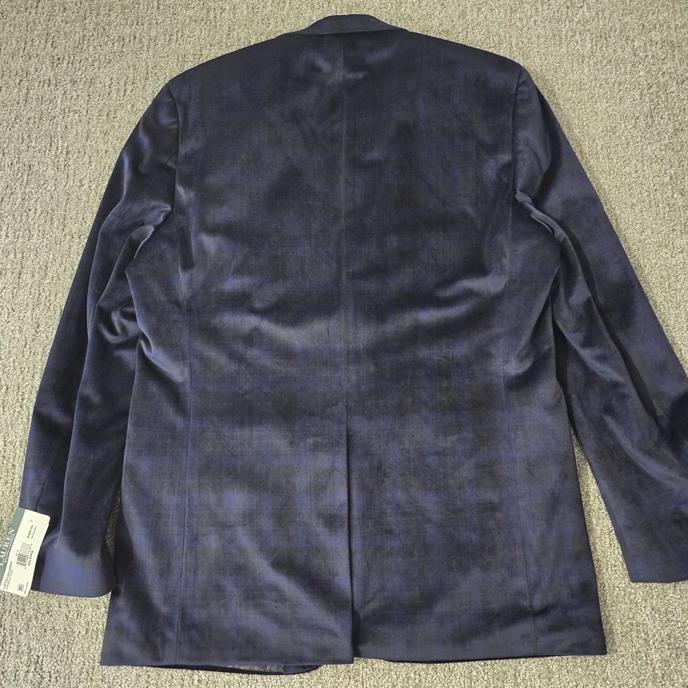 Lauren Ralph Lauren Lexington Sport Coat Mens 40L Ultraflex Velvet Plaid NWT‎